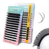 Picture of NAGARAKU YY Eyelash Extensions Supplies Y Lash 4D Easy Fan Russian Volume Crisscross YY Eyelashes Handwoven Y Shaped Mesh Wispy Clusters 12 Rows Pre Fanned Eye Lashes Black - 0.10D (8-15mm) Mix