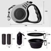 Picture of LIEVUIKEN Retractable Dog Leash Automatic Telescopic Tractor Dog Tape, Pet Tape 10/16 FT Durable and Convenient, with Folding Bowl, Dispenser, Rubbish Bags, Suitable for Small and Medium Dogs