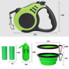 Picture of LIEVUIKEN Retractable Dog Leash Automatic Telescopic Tractor Dog Tape, Pet Tape 10/16 FT Durable and Convenient, with Folding Bowl, Dispenser, Rubbish Bags, Suitable for Small and Medium Dogs