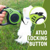 Picture of LIEVUIKEN Retractable Dog Leash Automatic Telescopic Tractor Dog Tape, Pet Tape 10/16 FT Durable and Convenient, with Folding Bowl, Dispenser, Rubbish Bags, Suitable for Small and Medium Dogs