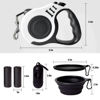 Picture of LIEVUIKEN Retractable Dog Leash Automatic Telescopic Tractor Dog Tape, Pet Tape 10/16 FT Durable and Convenient, with Folding Bowl, Dispenser, Rubbish Bags, Suitable for Small and Medium Dogs