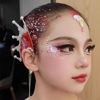 Picture of Go Ho Red and White Body Glitter Set,Singer Concerts Face Glitter Gel Makeup,Holographic Long Lasting Chunky Sequins Glitters for Eye Lip Hair Nails,Festival Rave Accessories,Red&White Glitter