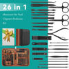 Picture of Manicure Set, Professional Nail Clippers Pedicure Kit 26 Pieces Nail Care Tools for Travel & Grooming (Black)
