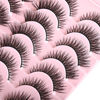 Picture of FARRED Cat Eye Lashes Short Natural Eyelashes Fluffy Wispy Lashes 14 Pairs False Lash Wispy Volume Fake Eyelash Faux Mink Strip Lashes Pack for Daily Makeup (F13 | 7-14 mm)