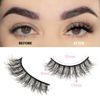 Picture of FARRED Natural Lashes Short Eyelashes Wispy False Mink Lash Pack 14 Pair Natural Look Fluffy Doll Eyelash Small Fake Strip Lashes Full Pestañas Sets for MUA and Beginners Daily Makeup (F5 | 8-15mm)