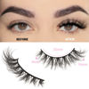 Picture of FARRED Lashes Natural Eyelashes Wispy Cat Eye False Lashes Fluffy Fake Eyelash Natural Look 14 Pairs Short Faux Mink Strip Eye Lash Pack for MUA and Beginners Daily Makeup (F4 | 9-16mm)