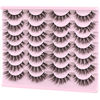 Picture of FARRED Lashes Natural Eyelashes Wispy Cat Eye False Lashes Fluffy Fake Eyelash Natural Look 14 Pairs Short Faux Mink Strip Eye Lash Pack for MUA and Beginners Daily Makeup (F4 | 9-16mm)
