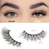 Picture of FARRED Natural Lashes Short Eyelashes Wispy False Mink Lash Pack 14 Pair Natural Look Fluffy Doll Eyelash Small Fake Strip Lashes Full Pestañas Sets for MUA and Beginners Daily Makeup (F3 | 8-16mm)