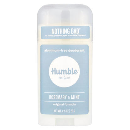 Picture of HUMBLE BRANDS Original Formula Aluminum-free Deodorant. Long Lasting Odor Control with Baking Soda and Essential Oils, Rosemary Mint, Pack of 1