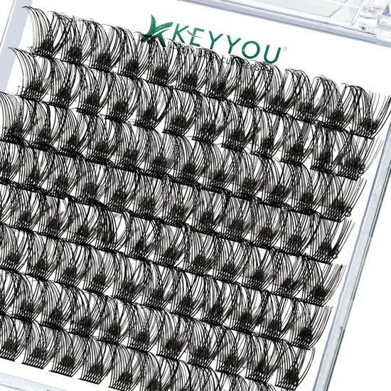 Picture of Lash Clusters,96 Pcs Cluster Lashes D Curl 16mm DIY Lash Extensions Eyelash Clusters,KEYYOU Volume Wispy Individual Lashes Soft&Comfortable Easy DIY at Home(Y13,D-16mm)