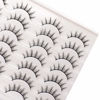 Picture of Losha Manga Lashes Fluffy Faux Mink Lashes 14 Pairs Natural False Lashes Pack Wispy Short Anime Lashes Look Like Individual Clusters (3D1009)