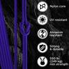 Picture of TECEUM Paracord Type III 550 Simple Blue - 50 ft - 4mm - Tactical Rope MIL-SPEC - Outdoor para Cord - Camping Hiking Fishing Gear - EDC Parachute Cord - Strong Survival Rope 001