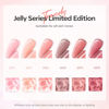 Picture of modelones Jelly Gel Nail Polish, 6 Colors Nude Gel Polish Milky White Pink Red Gel Neutral Nail Art Design Translucent Gel Nail Kits Soak Off LED Nail Lamp Manicure Salon DIY Girls Women Gift