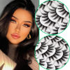 Picture of Losha Eyelashes Natural Look Faux Mink Lashes Pack Handmade Fluffy False Eyelashes 14 Pairs Eye Lashes (F45)