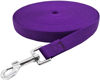 Picture of Nylon Training Dog Leash for Small Medium Large Dogs, 15ft 20ft 30ft 50ft Long Leash Dog/Puppy Lead for Obedience Recall Training, Camping (30ft, Purple)