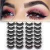 Picture of Losha Eyelashes Natural Look Faux Mink Lashes Pack Handmade Fluffy False Eyelashes 14 Pairs Eye Lashes (F48)