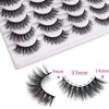 Picture of Losha Eyelashes Natural Look Faux Mink Lashes Pack Handmade Wispy False Eyelashes 14 Pairs Cat Eye Lashes (Y52)