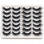 Picture of Losha False Lashes 14 Pairs Value Pack Fluffy Fake Eyelashes Natural Look 6D Handmade Reusable Eye Lashes Pack 2 Styles Mix