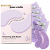 Picture of grace & stella Under Eye Patches for Dark Circles (Purple, 6 Pairs) - Gel Eye Mask with Retinol - Restoring Under Eye Patches for Puffy Eyes and Dark Circles - Vegan Cruelty-Free Eye Mask Skincare