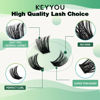 Picture of Lash Clusters 96pcs Individual Lashes D Curl 14mm Eyelash Clusters KEYYOU Volume Wispy Lash Extension Soft&Comfortable Easy DIY at Home(Y02 D-14mm)