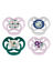 Picture of Dr. Brown's Advantage Pacifiers, Stage 2, Pink, 6 -18 Month Old, 4 Count