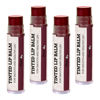 Picture of Tinted Lip Balm by Earth’s Daughter - 4 Pack of Plum Color - Beeswax, Coconut Oil, Cocoa Butter, Vitamin E - Moisturize and Beautify - Paraben Free