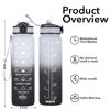 Picture of Hyeta 32 oz Water Bottles with Times to Drink and Straw, Motivational Water Bottle with Time Marker, Leakproof, Drinking Sports Water Bottle for Fitness, Gym and Outdoor