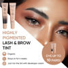 Picture of Lomansa Lash Color Kit, Professional Eyelash and Brow Color Kit, Instant Eyebrow Color with Natural Black Effects, Safe & Easy to Use 8ml