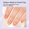 Picture of Misssix French Gel Nail Tips, 150Pcs French Tip Press on Nails Short Square Brown, No Need to File 3 in 1 Tips Pre-lasting, Fake Nails for Nail Art DIY 15 Sizes