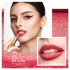 Picture of Oulac Glitter Lipstick for Women with Metallic 3D Shine Lightweight Hydrating Formula, High Impact Lip Color, Vegan Beauty, Full Coverage Lip Makeup, Viva La Vida(25)