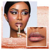 Picture of Oulac Glitter Lipstick for Women with Metallic 3D Shine Lightweight Hydrating Formula, High Impact Lip Color, Vegan Beauty, Sheer Coverage Lip Makeup, Free to be(26)