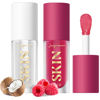 Picture of LANGMANNI Moisturizing Lip Oil,No-Sticky Lip Gloss Lip Balm Lip Care,Fruit Flavoured Lip Oil For Dry Lip's Moisturizing Hydrating And Nourishing ((Raspberry+Coco))