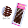 Picture of TDANCE Dark Brown Lash Extensions Colored Lash Extensions Classic Lash Extensions 0.07mm C/D Curl Premium Silk Individual Lashes Salon Use (Dark Brown,C-0.07,8-15mm)