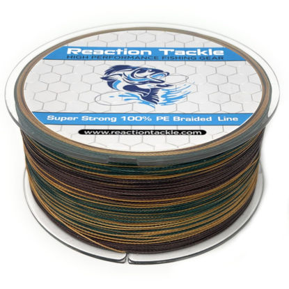 Picture of Reaction Tackle Braided Fishing Line Green Camo 10LB 150yd
