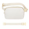 Picture of VOROLO Fanny Pack Crossbody Bag For Women And Men Belt Bag Gift For Women Bum Bag with Adjustable Strap for Sports Off white with rope