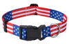 Picture of Mihqy American Flag Dog Collar - Patriotic, US Flag Pattern, Star & Stripes, Fourth of July Dog Collar, Adjustable for Small Medium Large Dogs(Classic US,L)