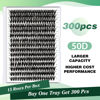 Picture of Lash Clusters 300pcs Eyelash Clusters 50D 0.07D Curl 13mm DIY Eyelash Extension KEYYOU Large Tray Volume Soft&Natural Individual Lashes(50D-0.07D,13)