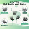 Picture of Lash Clusters,96 Pcs Cluster Lashes D Curl 10-18MIX DIY Lash Extensions Eyelash Clusters,KEYYOU Volume Wispy Individual Lashes Soft&Comfortable Easy DIY at Home(Y30,D-10-18MIX)