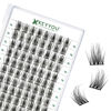 Picture of Lash Clusters 96pcs Individual Lashes D Curl 16mm Eyelash Clusters KEYYOU Volume Wispy Lash Extension Soft&Comfortable Easy DIY at Home(Y15,D-16mm)