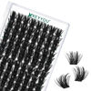Picture of Lash Clusters 96pcs Individual Lashes D Curl 18mm Eyelash Clusters KEYYOU Volume Wispy Lash Extension Soft&Comfortable Easy DIY at Home(Y22 D-18mm)