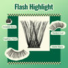 Picture of Lash Clusters 96pcs Individual Lashes D Curl 18-24mm Eyelash Clusters KEYYOU Volume Wispy Lash Extension Soft&Comfortable Easy DIY at Home(Y01 D-18-24MIX)
