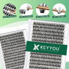 Picture of Lash Clusters 300Pcs Individual Lashes 30D 0.07D Curl 15mm Lash Extensions Clusters Lashes Soft&Natural False Eyelashes Individual DIY Eyelash Extension at Home(30D-0.07D,15mm)