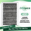 Picture of Lash Clusters 300pcs Individual Lashes 40D 0.07C Curl 15mm DIY Eyelash Extension KEYYOU Large Tray Volume Soft&Natural Cluster Lashes(40D-0.07C,15）
