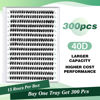 Picture of Lash Clusters 300pcs Individual Lashes 40D 0.07D Curl 13mm DIY Eyelash Extension KEYYOU Large Tray Volume Soft&Natural Eyelash Clusters(40D-0.07D,13）