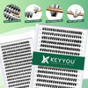 Picture of Lash Clusters 300pcs Individual Lashes 40D 0.07D Curl 13mm DIY Eyelash Extension KEYYOU Large Tray Volume Soft&Natural Eyelash Clusters(40D-0.07D,13）