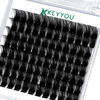 Picture of Lash Clusters 96pcs Individual Lashes D Curl 16mm Eyelash Clusters KEYYOU Volume Wispy Lash Extension Soft&Comfortable Easy DIY at Home(Y04 D-16mm)