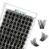 Picture of Lash Clusters 96pcs Individual Lashes C Curl 16mm Cluster Lashes KEYYOU Volume Wispy Lash Extension Soft&Comfortable Easy DIY at Home(Y01,C-16mm)