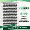 Picture of Lash Clusters 300pcs Individual Lashes 40D 0.07C Curl 11mm DIY Eyelash Extension KEYYOU Large Tray Volume Soft&Natural Cluster Lashes(40D-0.07C,11）