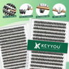 Picture of Lash Clusters 300pcs Individual Lashes 40D 0.07C Curl 11mm DIY Eyelash Extension KEYYOU Large Tray Volume Soft&Natural Cluster Lashes(40D-0.07C,11）