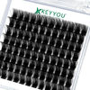 Picture of Lash Clusters,96 Pcs Cluster Lashes D Curl 14mm DIY Lash Extensions Eyelash Clusters,KEYYOU Volume Wispy Individual Lashes Soft&Comfortable Easy DIY at Home(Y04,D-14mm)